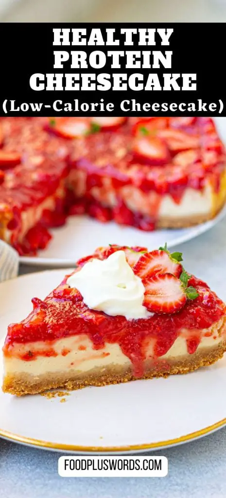 Receta fácil de tarta de queso con fresas y proteínas Receta fácil de tarta de queso con fresas y proteínas