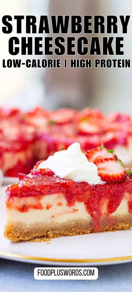 Receta fácil de tarta de queso con fresas y proteínas Receta fácil de tarta de queso con fresas y proteínas