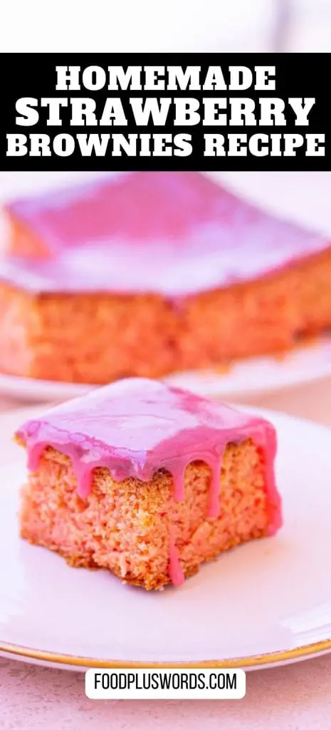 Receta de brownies de fresa Receta de brownies de fresa