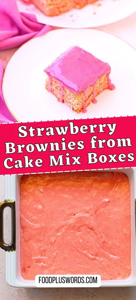 Receta de brownies de fresa Receta de brownies de fresa