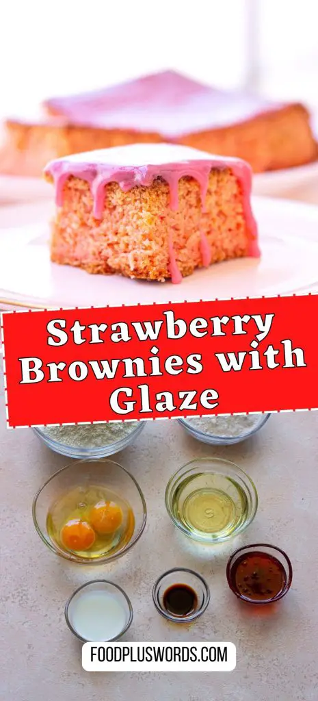 Receta de brownies de fresa Receta de brownies de fresa