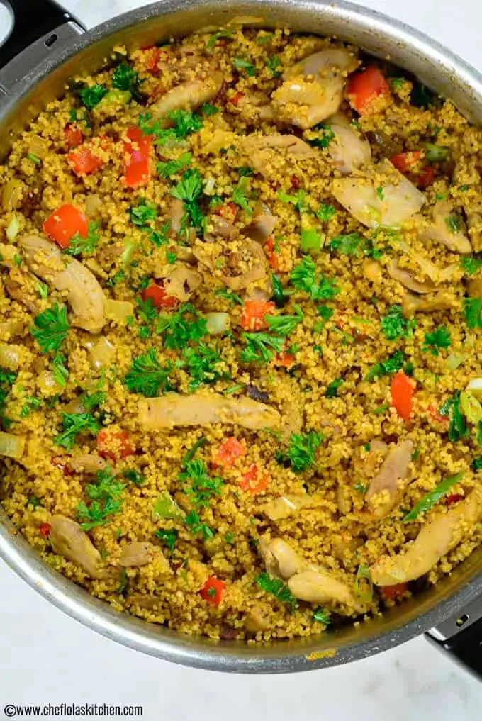 Cuscús de pollo y verduras Cuscús de pollo y verduras