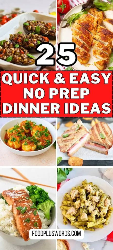 25 ideas para cenas sin preparación para evitar la tentación de llevar comida para llevar