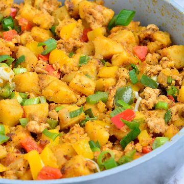 Hash de camote para el desayuno: rápido y fácil Hash de camote para el desayuno: rápido y fácil