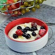 Gachas de sémola para el desayuno Gachas de sémola para el desayuno