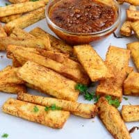 Papas fritas taro: horneadas y fritas