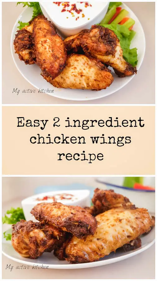 Alitas de pollo fáciles con 2 ingredientes Alitas de pollo fáciles con 2 ingredientes