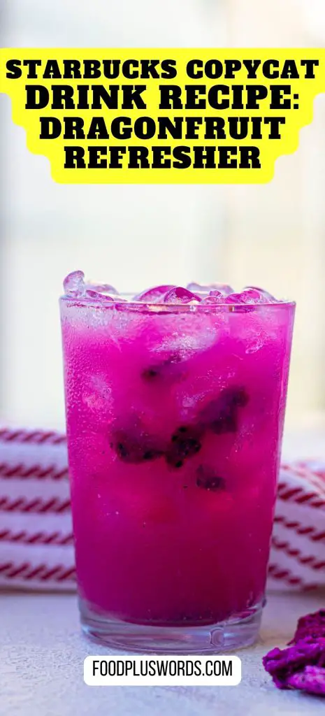 Refrescante de fruta de dragón de mango Copycat (receta de Starbucks) Refrescante de fruta de dragón de mango Copycat (receta de Starbucks)