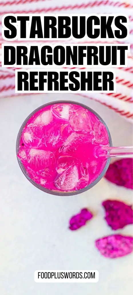 Refrescante de fruta de dragón de mango Copycat (receta de Starbucks) Refrescante de fruta de dragón de mango Copycat (receta de Starbucks)