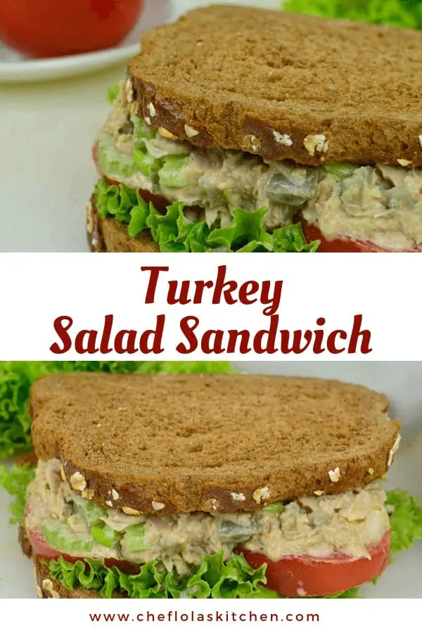 Sándwich de ensalada de pavo cremoso y fácil Sándwich de ensalada de pavo cremoso y fácil