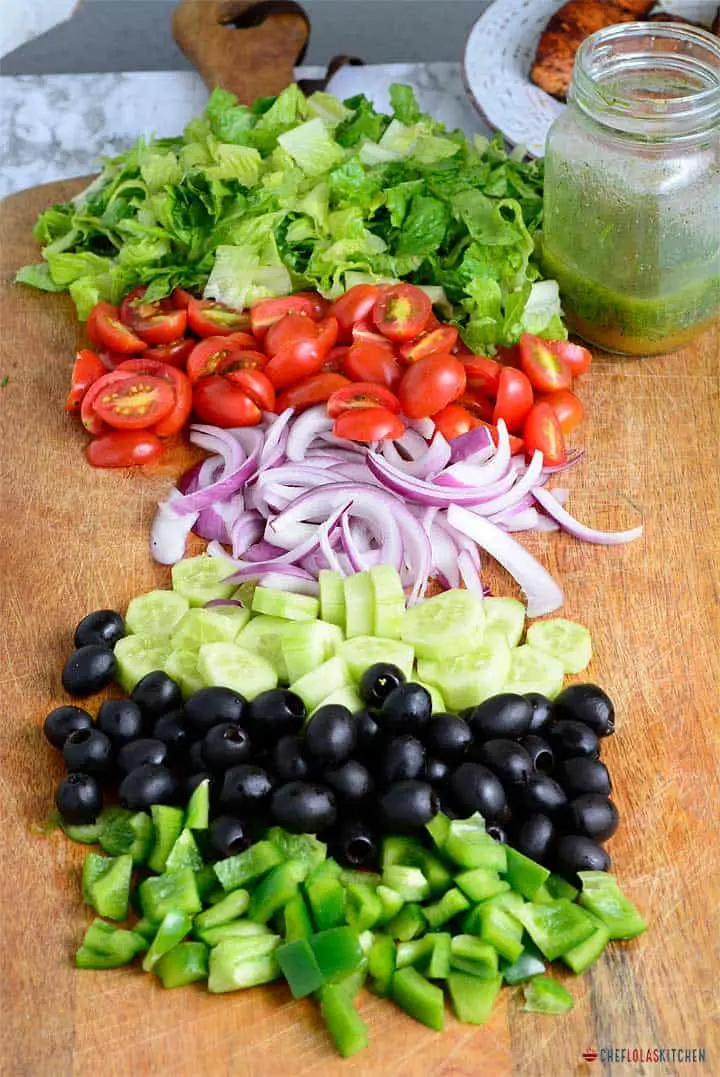 Receta sencilla de ensalada de salmón saludable