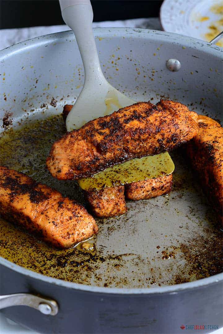 Receta sencilla de ensalada de salmón saludable