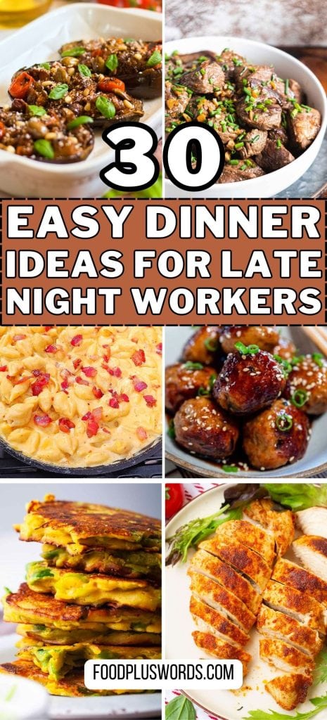 30 ideas de cena para trabajadores que llegan tarde y desean un delicioso cambio