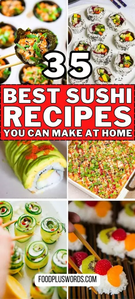 ¡Las 35 mejores recetas de sushi que te arrepentirás si no las probaste antes! ¡Las 35 mejores recetas de sushi que te arrepentirás si no las probaste antes!