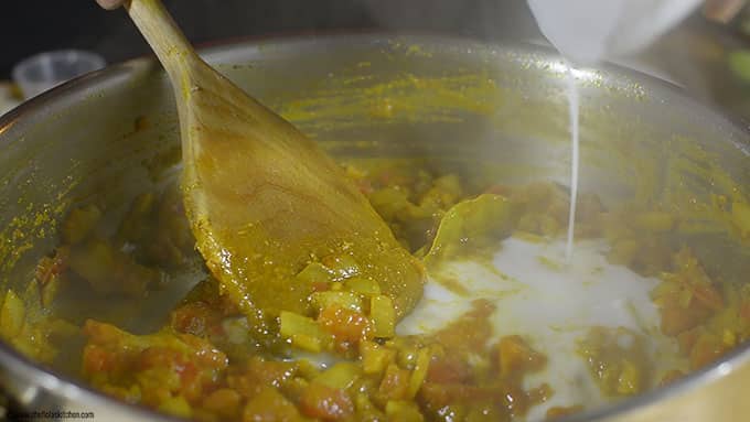 Pescado al curry con coco Pescado al curry con coco