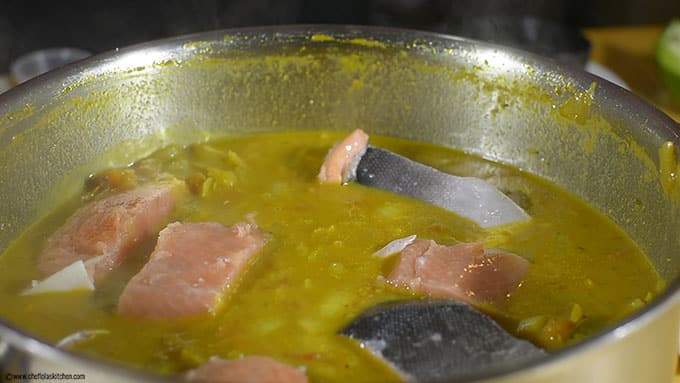 Pescado al curry con coco Pescado al curry con coco