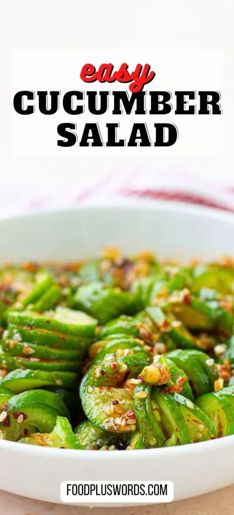 Receta TikTok de ensalada asiática de pepino Receta TikTok de ensalada asiática de pepino