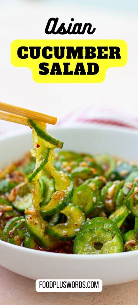 Receta TikTok de ensalada asiática de pepino