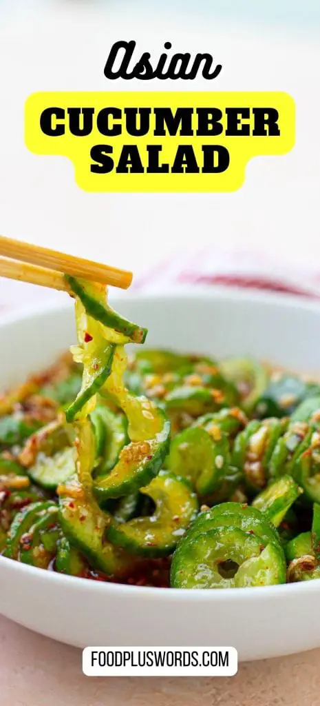 Receta TikTok de ensalada asiática de pepino Receta TikTok de ensalada asiática de pepino