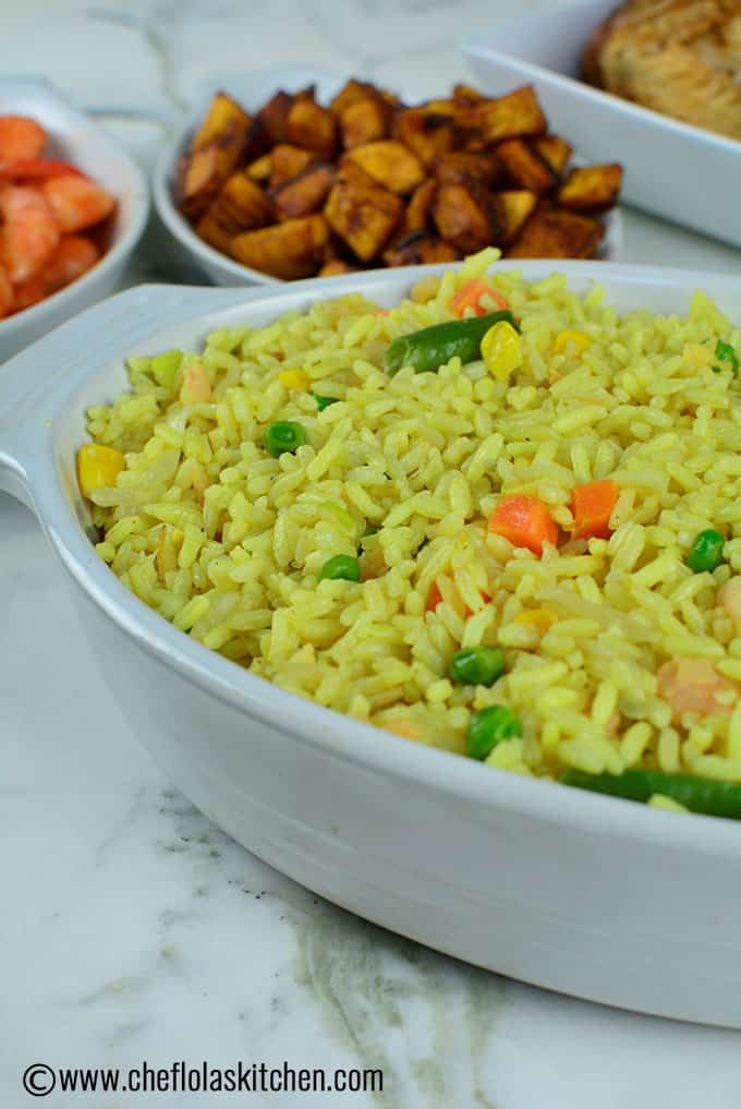 arroz frito con camarones