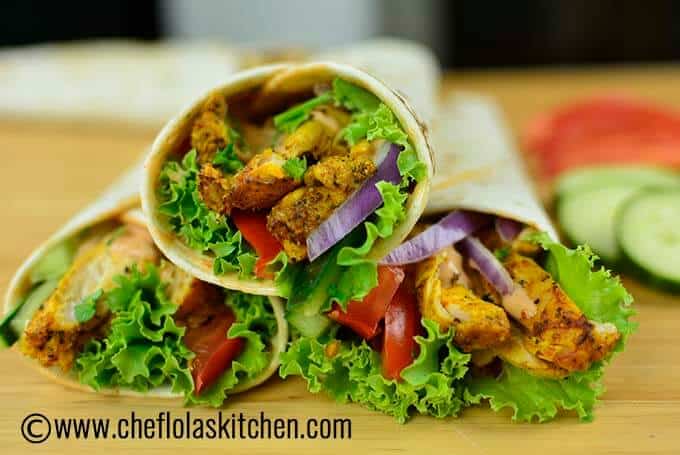 Shawarma de pollo casero Shawarma de pollo casero