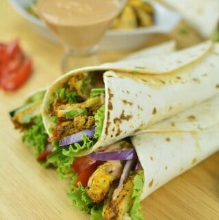 Shawarma de pollo casero Shawarma de pollo casero