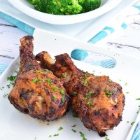 Muslos de pavo freidora con deliciosa marinada de limón