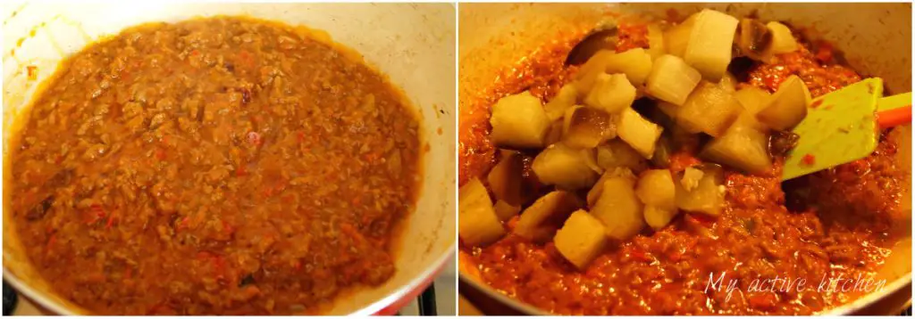 Guiso de huevos de la huerta Guiso de huevos de la huerta