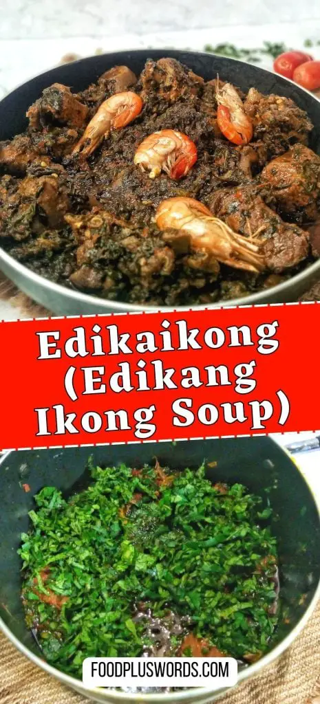 Sopa Edikaikong (Receta de sopa Edikang Ikong)