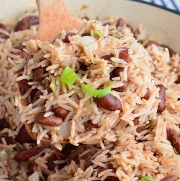 Delicioso arroz y guisantes jamaicanos