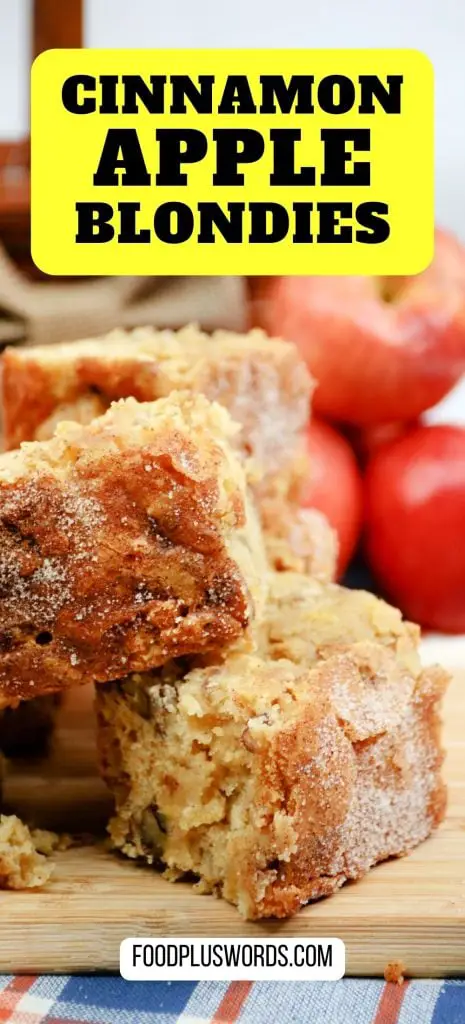 Brownies de manzana y canela (Blondies de manzana y canela)