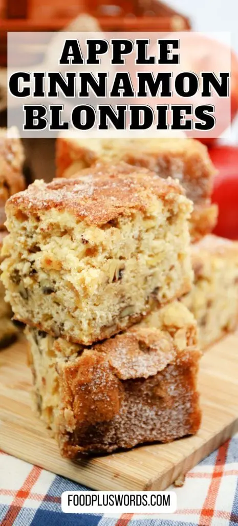 Brownies de manzana y canela (Blondies de manzana y canela)