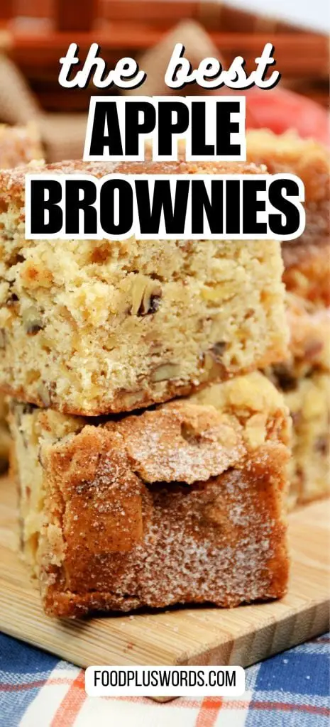 Brownies de manzana y canela (Blondies de manzana y canela)