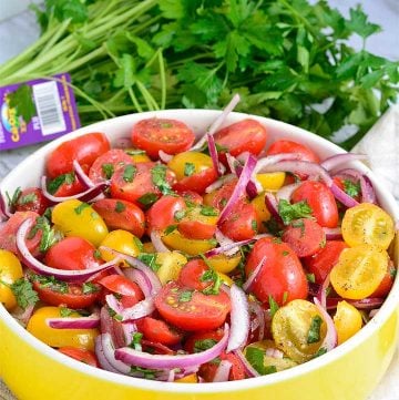 Ensalada de tomate fácil y rápida