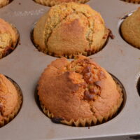 Muffins de avena y plátano