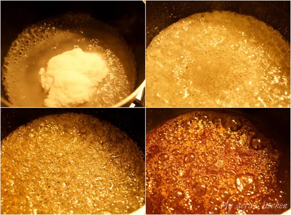 Caramelos de coco con nueces Caramelos de coco con nueces