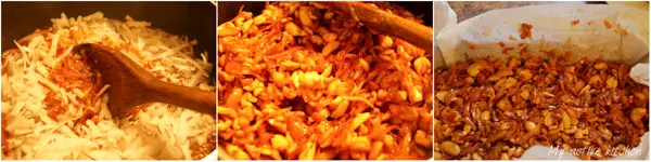 Caramelos de coco con nueces Caramelos de coco con nueces