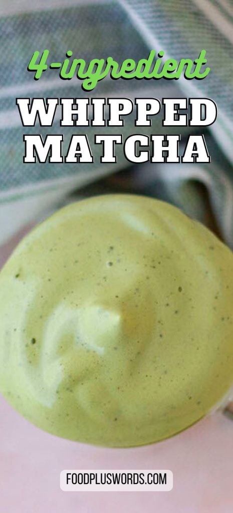Receta de Dalgona Matcha Latte de 4 ingredientes