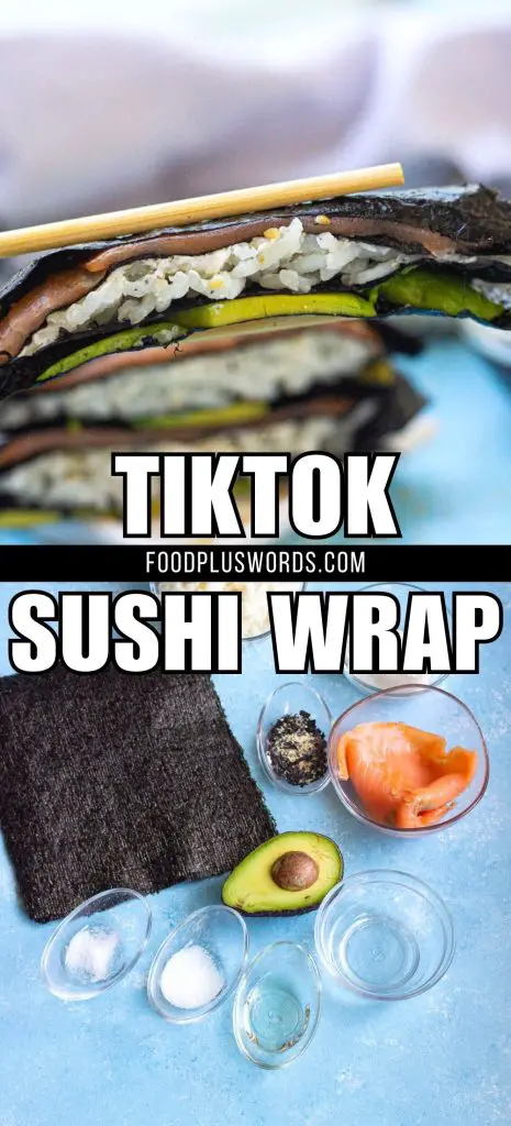 Receta viral de envoltura de sushi en TikTok