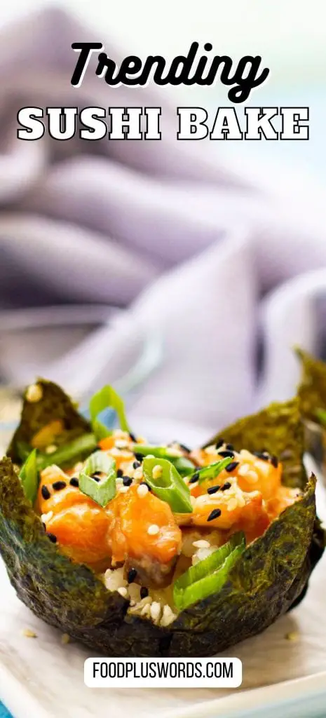 Tazas para hornear sushi (receta viral de tazas de sushi con salmón al horno) Tazas para hornear sushi (receta viral de tazas de sushi con salmón al horno)