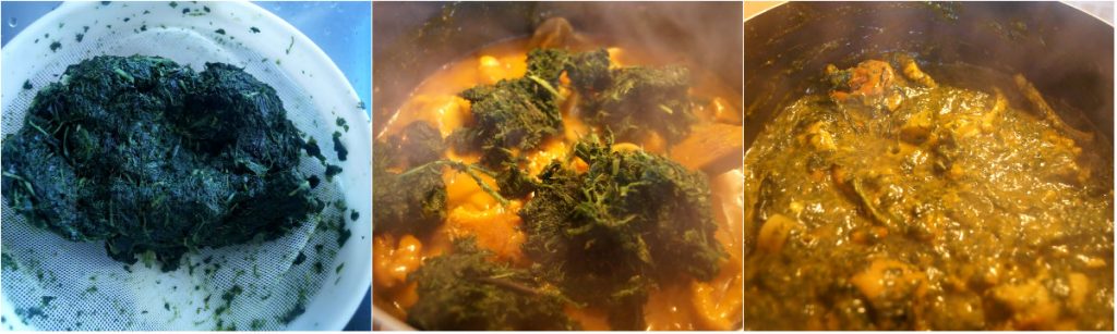 Sopa de hojas amargas (Ofe Onugbu)