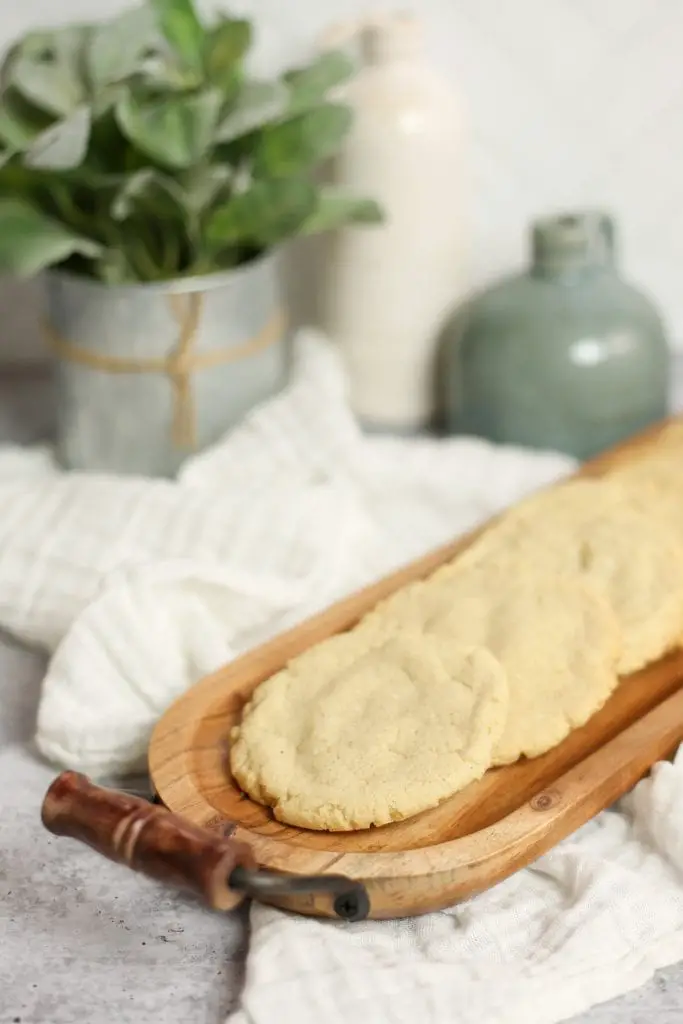 Receta masticable de galletas de azúcar con especias y vainilla chai