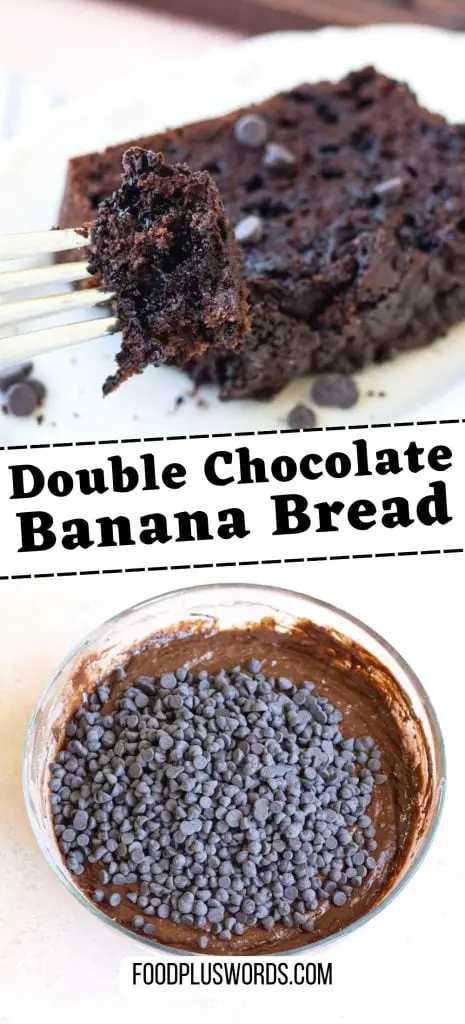 Receta definitiva de pan de plátano y doble chocolate