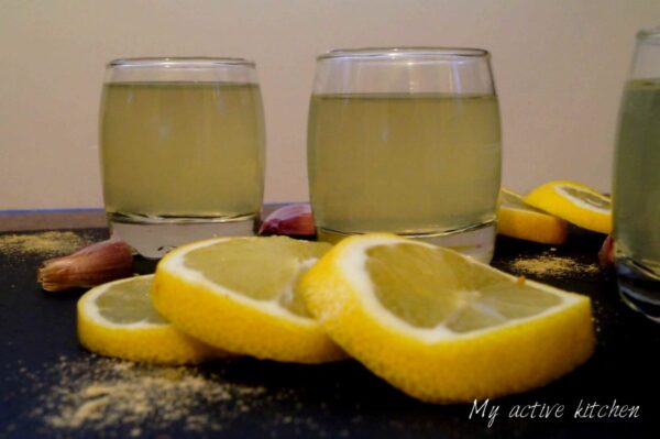 Detox de mezcla de limón