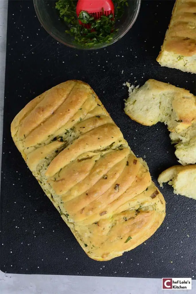 Pan de ajo sin amasar Pan de ajo sin amasar