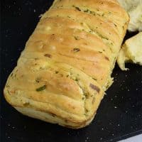 Pan de ajo sin amasar Pan de ajo sin amasar
