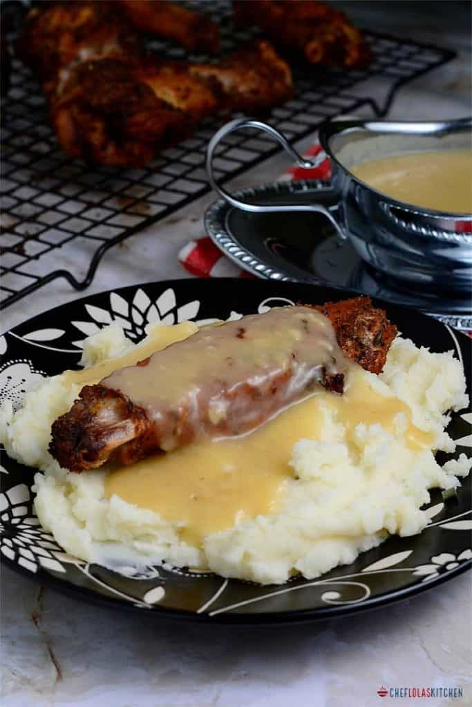 Alitas de pavo crujientes asadas al horno Alitas de pavo crujientes asadas al horno
