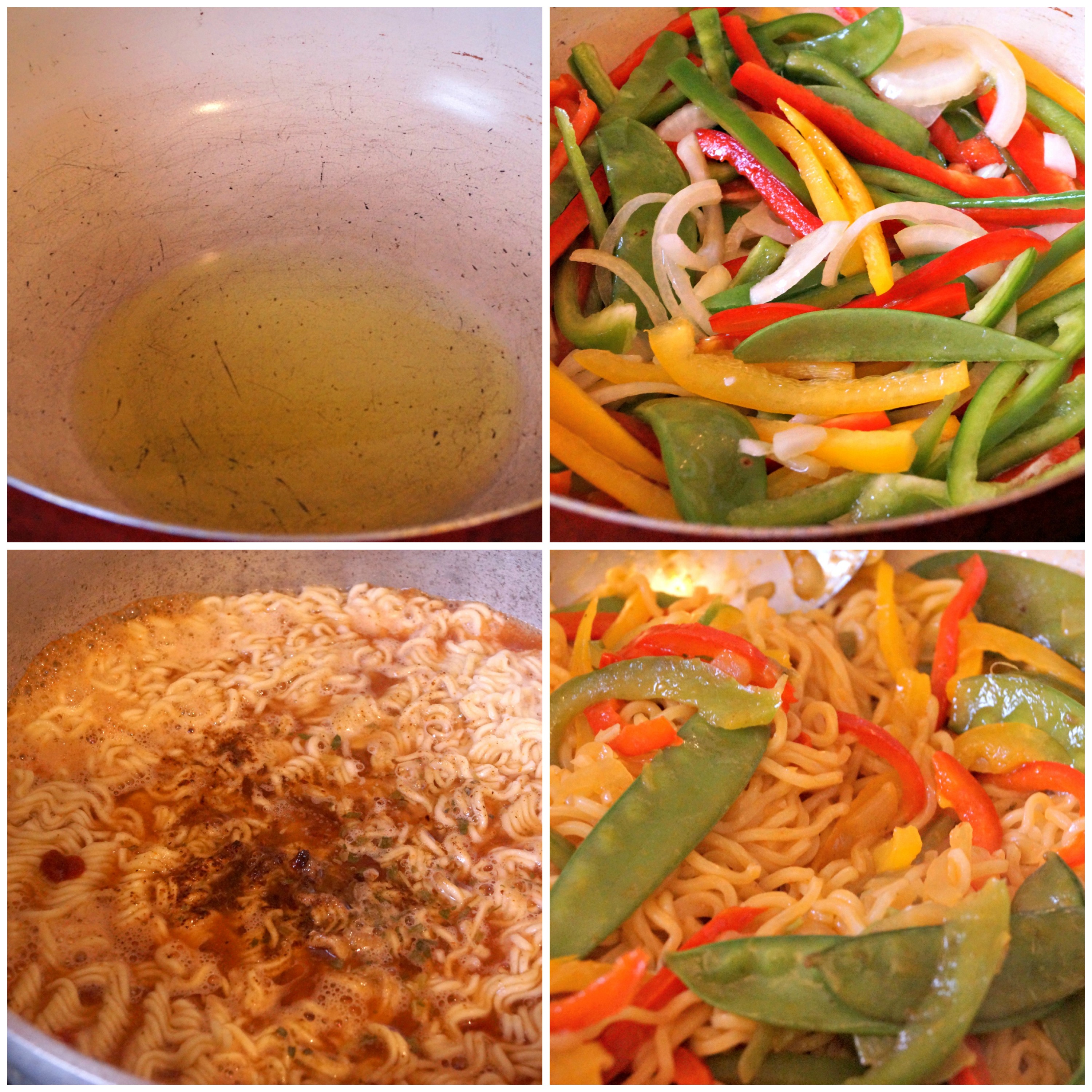 Pasta salteada y salmón al horno