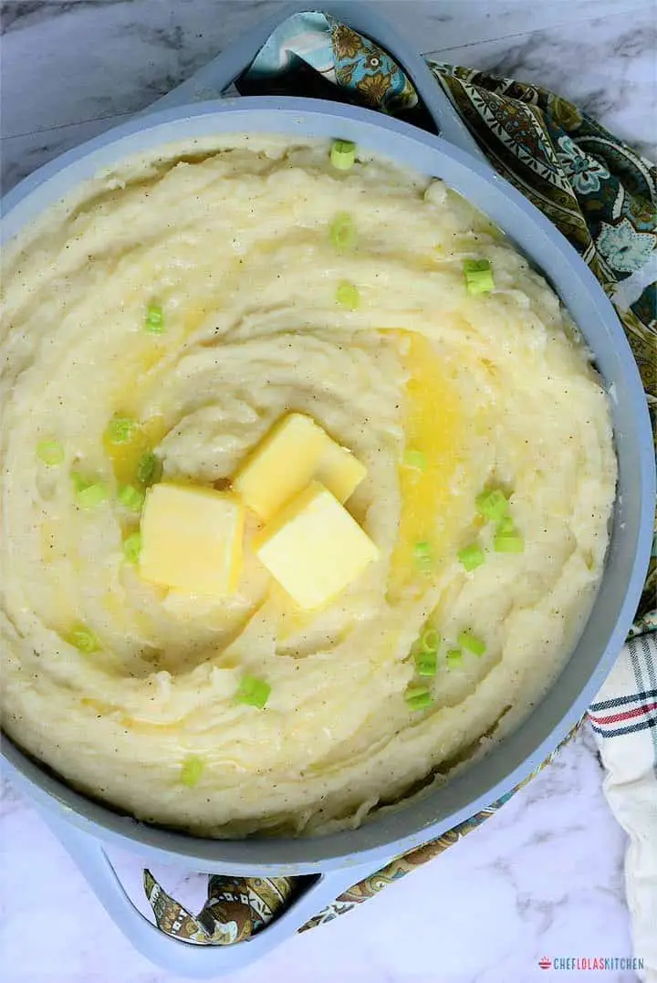 Puré de patatas casero deliciosamente cremoso