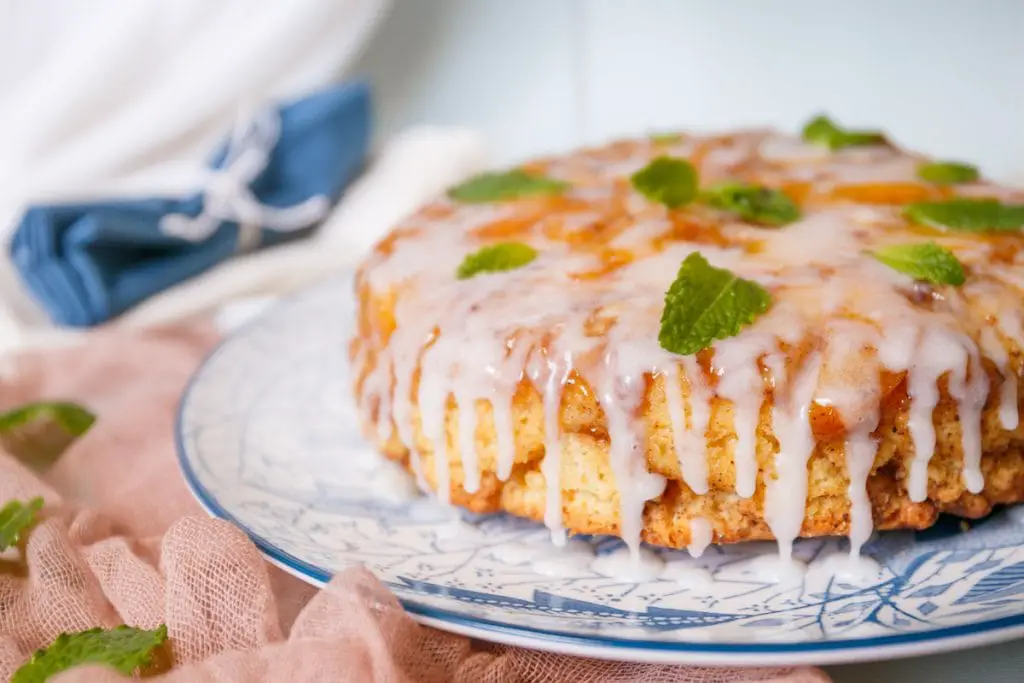 Receta de bizcocho de melocotón y queso crema